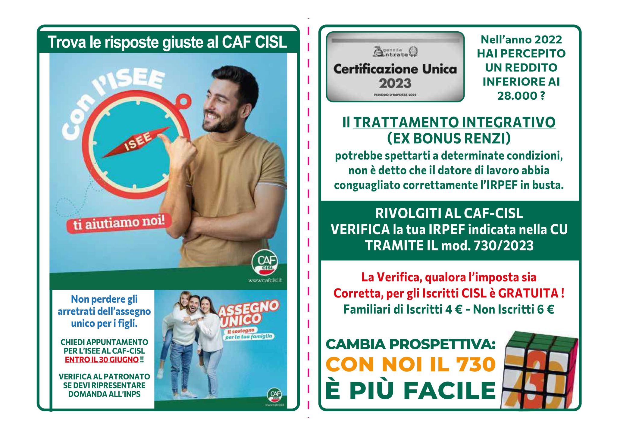 TRATTAMENTO INTEGRATIVO Cisl Ferrara Confederazione Italiana